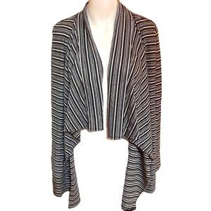 O’Neill Harvey Black & White Striped Cardigan